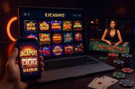 Online Slots Reels Spin ဖြစ်ကာ Bonus Feature ထပ်ဆင့်ပွင့်နေသည့် မြင်ကွင်း